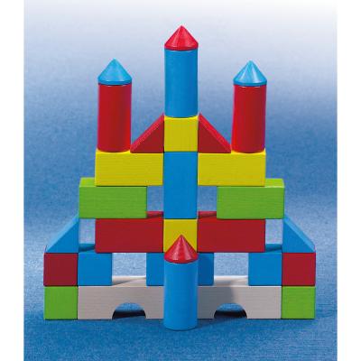 China Wooden building block custom brand wooden building block colorful building block 30 pcs for sale