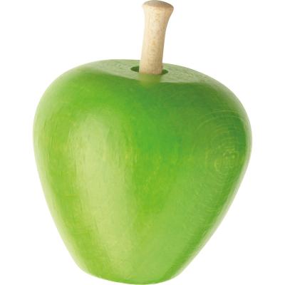 China Pretend Game Amazon Hot Selling Brand Wooden Green Apple Game Grocery Accessories Pretend Game Toys for sale