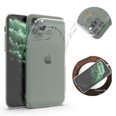 China Camera Protective Transparent Soft TPU Shell Shockproof Phone Case For iPhone 11 pro for sale