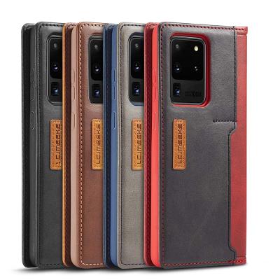 China Shockproof For iPhone 12 Phone Case Flip PU Wallet Leather Cell Phone Case For Samsung S20 Ultra for sale