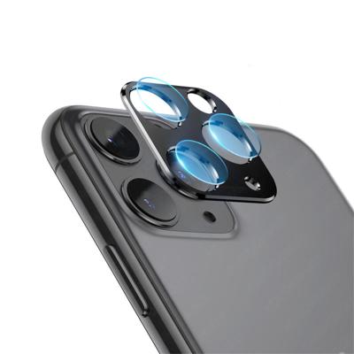 China Easy Install 2 in 1 Back Tempered Glass Cover for iPhone 11/11pro/11pro Max Camera Lens Screen Protector for sale