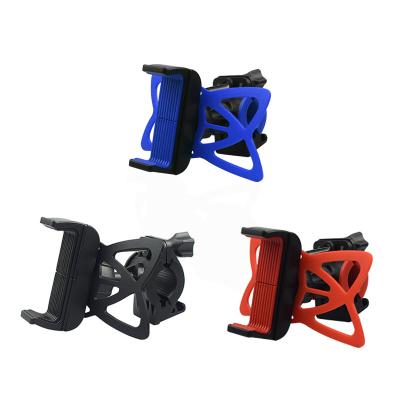 China ABS+silica Gel 360 Degree Rotating Motorcycle Bicycle Stand Bike Mount Mobile Phone Holder For Most Smartphones for sale