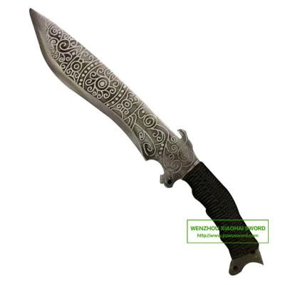 China hand forged high carbon steel hacking knife with etching blade  SS146M for sale