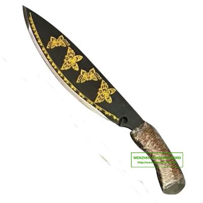 China hand forged high carbon steel hacking knife short sword SS146R for sale