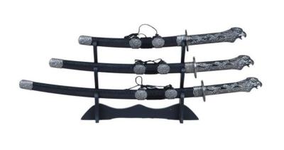 China decorative short samurai swords set with eagle head handle  953017 for sale