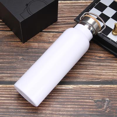 China New Large PORTABLE Custom Logo 750ml Stainless Steel Sports Mug Upright Thermos Water Bottle for sale