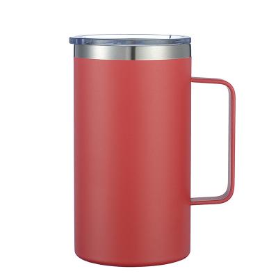 China 24oz Custom Viable Grab Mug Travel Office Vacuum Insulated Mugs Logo Double Wall Stainless Steel for sale