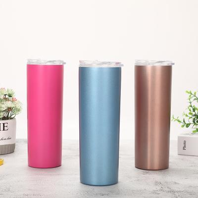 China Customized Logo Sustainable 20oz Mugs Straight Double Wall Stainless Steel Heat And Cold Insulation Mug for sale