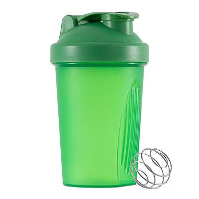 China Custom Logo 400ml Shake Cup Protein Powder Fitness Exercise Water Cup Stocked Outdoor Travel Cup With Ball for sale