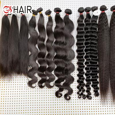 China Wholesale Silky Straight Hair GS Bone Straight Hair Bundles With Closure, Bone Straight Hair, Raw Virgin Human Straight Hair Bundle for sale