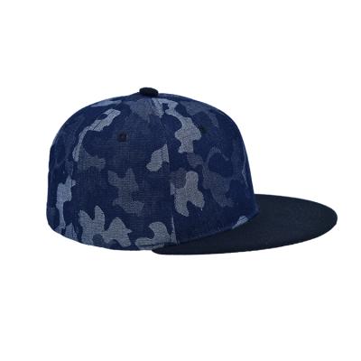 China 3D Logo Design Mesh Flat Brim Trucker Hats Custom Camouflage Snapback Cap Camouflage Trucker Hat for sale