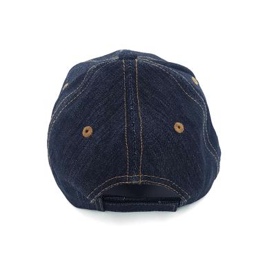 China JOINT New Design High Quality Panel Women 6 Cover Up Custom Embroidery Logo Baseball Cap Hat Adjustable Denim Hats for sale