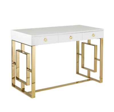 China Bedroom Furniture Makeup Dresser Adjustable Dresser Dresser Table Marble Dresser Table & Chair Modern European Metal for sale