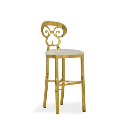 China Contemporary Modern Cheap Event High Leather Banquet Wedding Seat Design Monkey Stainless Steel Bar Chair For Kitchen for sale