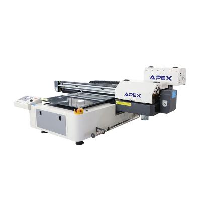 China Garment Shops Universal UV Flatbed Printer UV6090B (2pcs DX5 APEX UV Printer Digital Heads) for sale