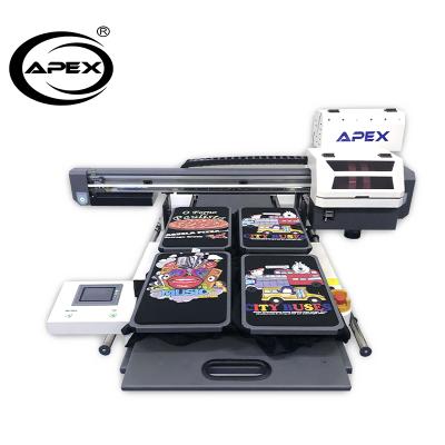 China APEX Shoes dtg printer black t-shirt dtg printer dual NDTG6090B faster shoes dtg printer for sale