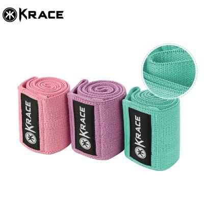 China Gym Or Home Krace 2020 Hip Elastic Yoga Workout Wholesale Gym Pink Fitness Long Fitness Exercise Resistance Loop Band Sets for sale