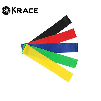 China Wholesale Gym or Krace Home Gym Training Long Fitness Elastic Hip Yoga Pilates Latex Workout Pull Up Resistance Loop Band Set for sale