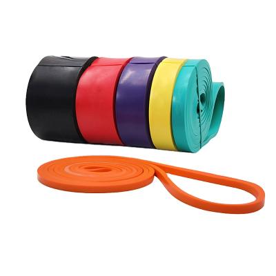 China Wholesale Latex Home Workout Fitness Hip Stretch Powerlifting Resistance Loop Elastic Band Set With Custom Logo for sale