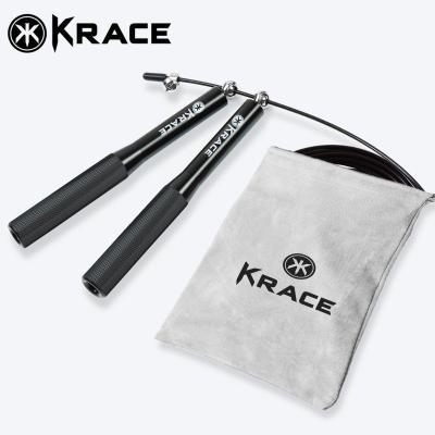 China Customize Logo Fitness Rope Length Krace Manufacturer Training Exercise Speed ​​Steel Wire Purchase Adjustable Weighted Jump Rope for sale