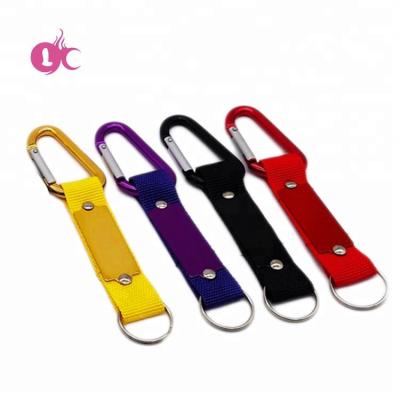 China High Quality Custom Eco Friendly Engravable Logo Aluminum Carabiner Key Chain for sale