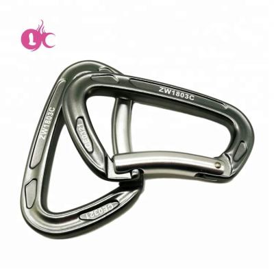 China Use For Outdoor Hammock Factory Price Good Wholesale Good Quality D Shape 15KN Aluminum Carabiner for sale