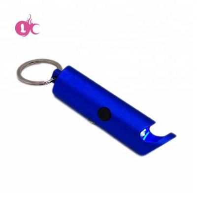 China Promotion Gift Factory Direct Sales Custom Logo Mini Eco-Friendly Aluminum Led Light Key Chain for sale