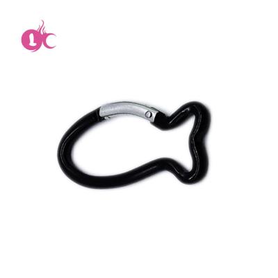 China General Industry Black Color Or Different Color Aluminum Fish Shaped Carabiner Customized Hook For Promotion for sale