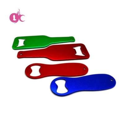 China Factory Price Sustainable Promotion Aluminum Colorful Shaped Souvenir Keychains Chicago Bottle Opener for sale