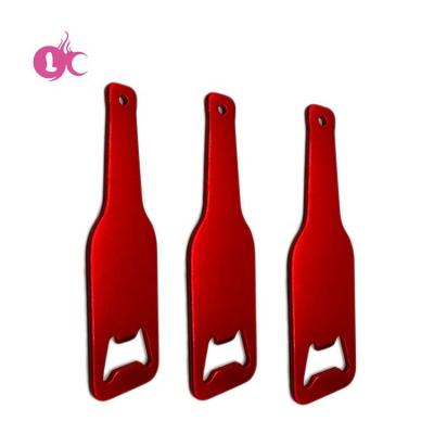 China Wholesale Wedding Aluminum Bottle Opener Beer Can Wine Bottle Opener Custom Key Chains OEM Viable Factory Key Chains for sale