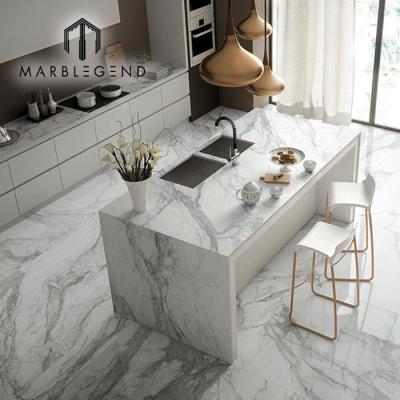 China Modern European Luxury Marble Top Luxury Dining Room Kitchen Interior Open Designs for sale