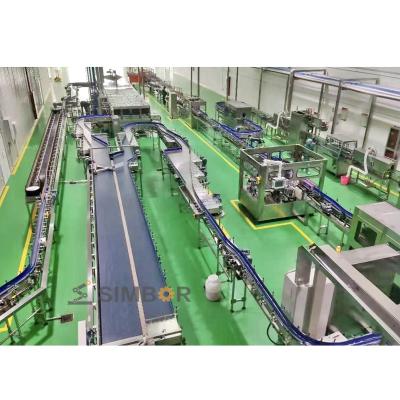 China Plastic Bottle Gallon Glass Bottle Juice Beverage Feed Bottle Carrier Tin Can Chain Plate Conveyor Transport System for sale