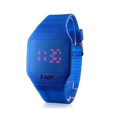 China Reloj del caucho del LED en venta