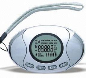 China DC 3V, doppelte Linie LCD, ABS Material, Wecker Pedometer Step Counter zu verkaufen