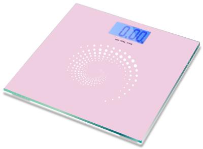 China Pink Simple Personal Digital Bathroom Scales Large Custom 180kg for sale