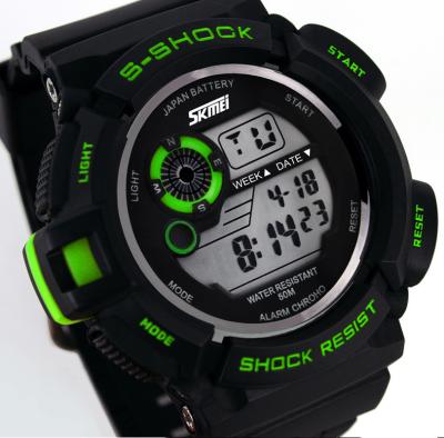 China 5OM Water Resistant Chronograph EL Backlight Multifunction Digital Watch for sale