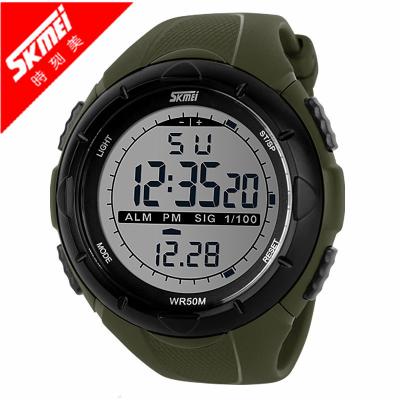 China Men Plastic Multifunctional Digital Watch quartz mov’t 5 ATM water resistant for sale