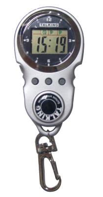 China Multifunction Digital Watch Key Chain Talking Watch For Blind for sale