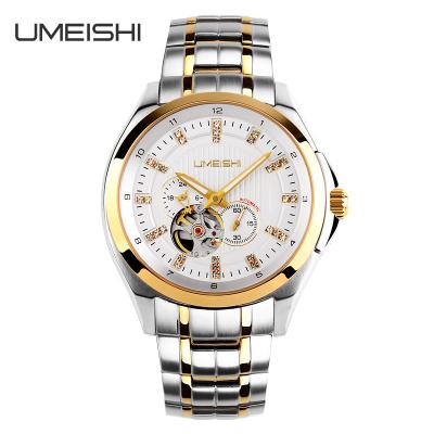 China Men 100M Water Resistant Stainless Steel Mechanical Watch Branded Sapphire Glass for sale