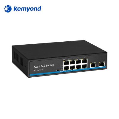 China Industrial LACP 8 Poe Port Ethernet Switch For IP Camera for sale