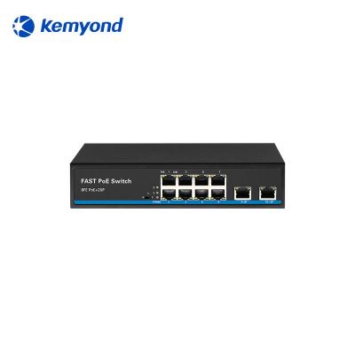 China LACP 10 Port Full Gigabit Light Managed Poe Switch Industrial Network Switch for sale