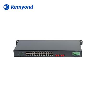 China Wholesale LACP 26 port 100M rack mounted unmanaged industrial switch NS600-F2T24-EX for sale