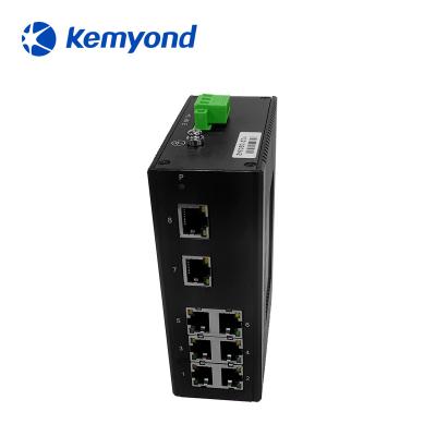 China Unmanaged Industrial Ethernet Switch 8 Port LACP Class LACP Din-Rail Network Switch NS600D-T8-EX for sale