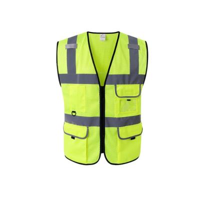 China Water Proof Customized High Visibility Multi Pockets Workwear Safety Vest Safety Reflective Vest Reflective Vest for sale