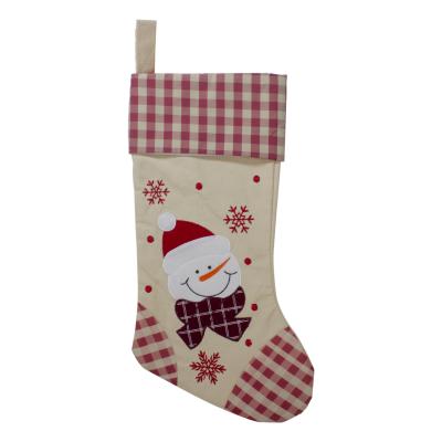 China New Design Christmas Promotion Gift Burlap Christmas Decorations Hanging Stockings for sale