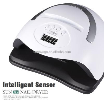 China Plastic Manufacturer Directly Provided 160w X9 Portable Infrared Smart Induction Nail Dryer for sale