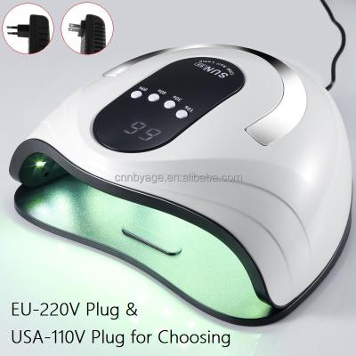 China 120w Plastic Touch Screen LED Display Dual UVA Gel Light S9 Light Nail Dryer for sale