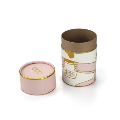 China Recycled Materials Tube Packaging Box Paper Cylinder Luxury Custom Paper Tube for sale