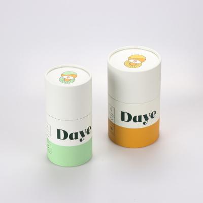 China Recycled Materials Cardboard Custom Cylinder Box With Lids Cylinder Perfume Box for sale