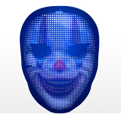 China Festival Celebration Party Decoration Led Display Mask APP Hot Selling Programmable Glowing Mask for sale